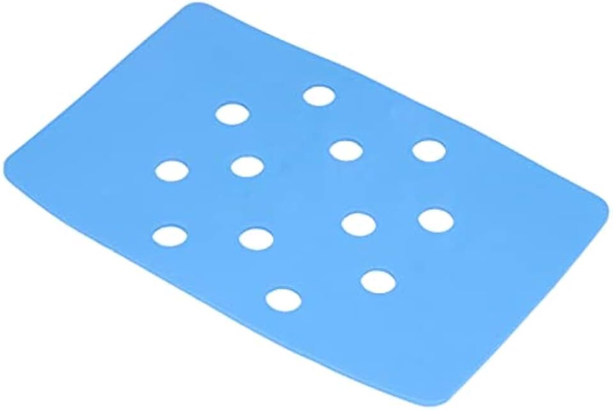 Kussen, Douche Stoel Kussen Plakken Vast Warm Houden EVA Perforatie Ontwerp Draagbare Bad Seat Kruk Hoes Blauw, Bad Tapijten