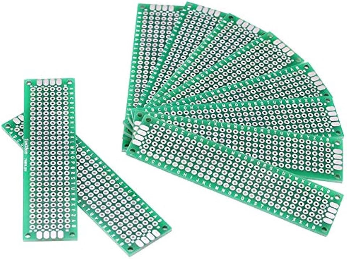 10 stuks 2 cm x 8 cm dubbelzijdig vertind prototyping DIY universele lassen PCB Circuit Board