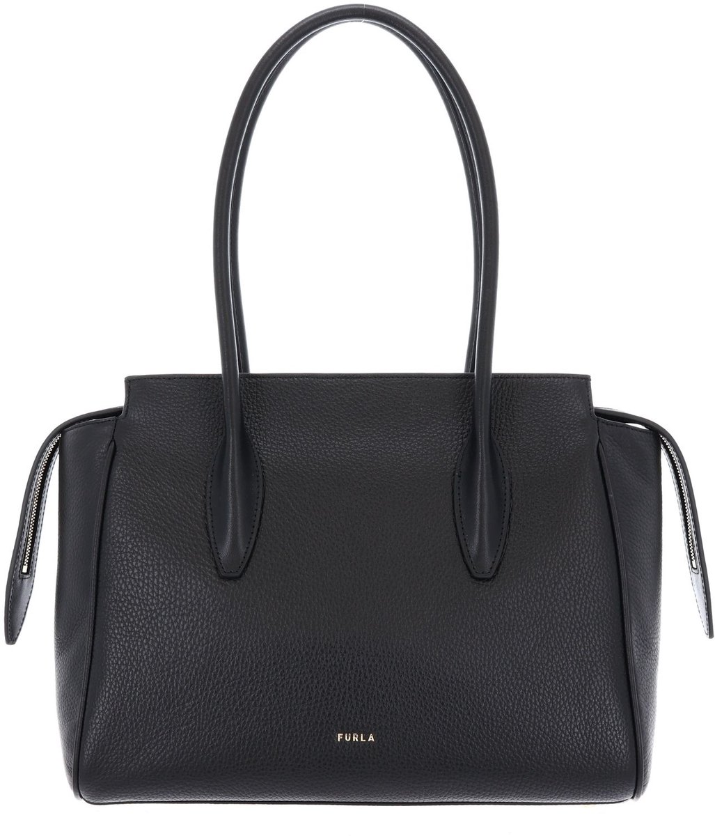 FURLA Leren schoudertas Ambra Tote Bag 31 Nero zwart