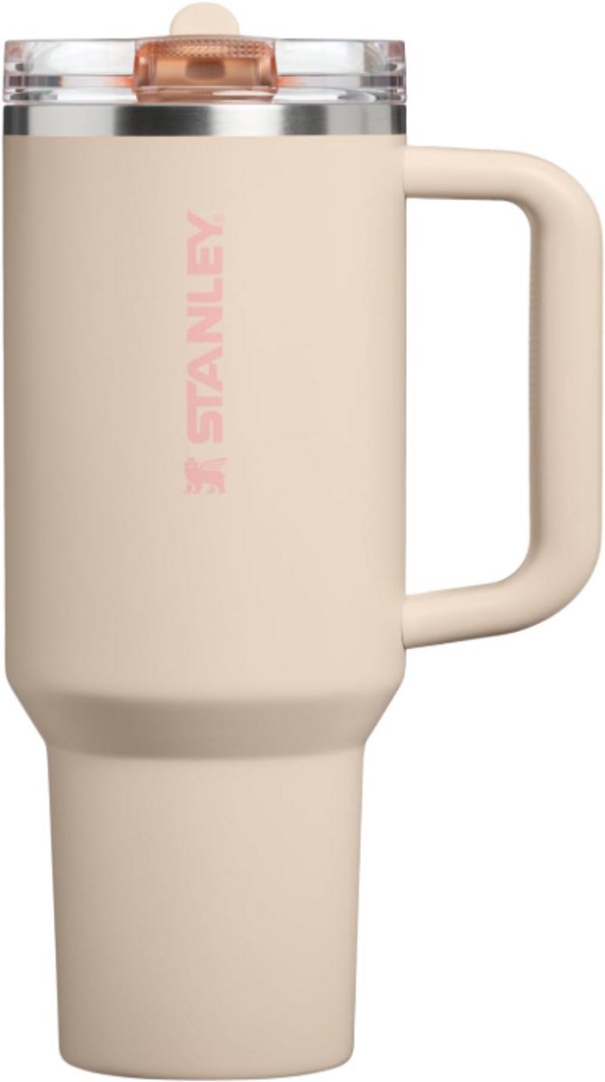 STANLEY Quencher ProTour Flip Straw Tumbler 1.2L (Champagne) – Lekvrije Drinkbeker met Rietje & Handvat – Geïsoleerd RVS – BPA-vrij