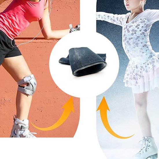 1 paar gevoerde skatesokken, enkelbescherming, enkelbrace, enkelbescherming, elastische enkelcompressiemanchet, voor sport, fitness, hardlopen, doorbloedingsbevordering — afbeelding 3
