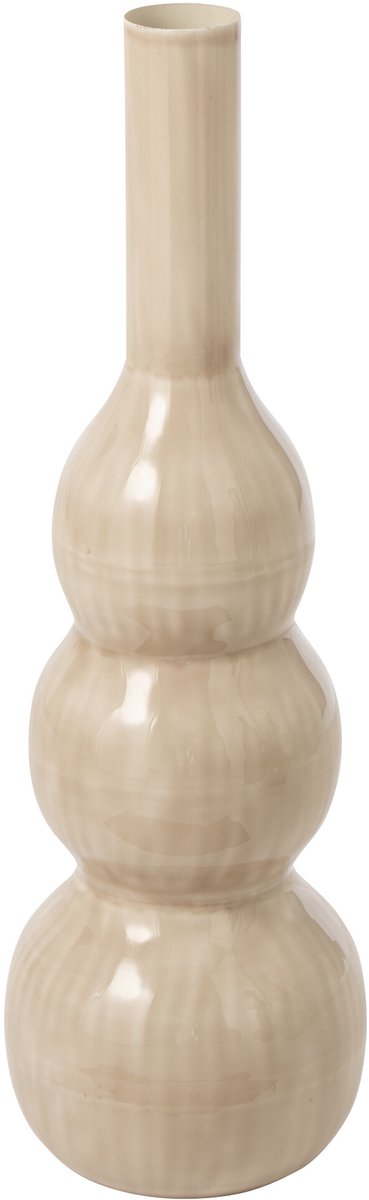 J-Line Vaas - ijzer - lichtbeige