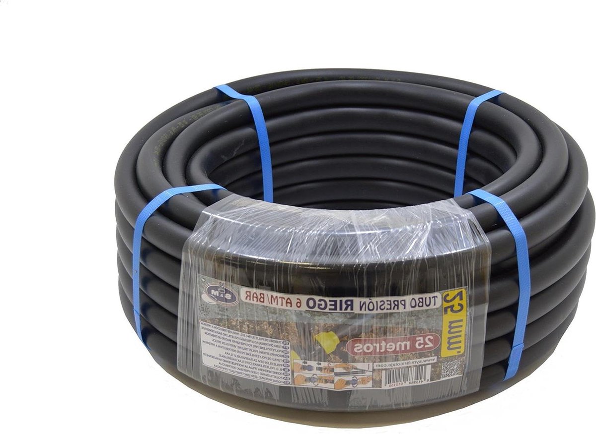 Irrigatiebuis - Bewateringsslang - Tuin Besproeien - Hoge Werkdruk - 25 mm x 25 m - Zwart