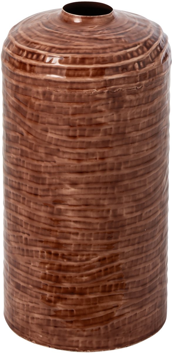J-Line Vaas - ijzer - bruin