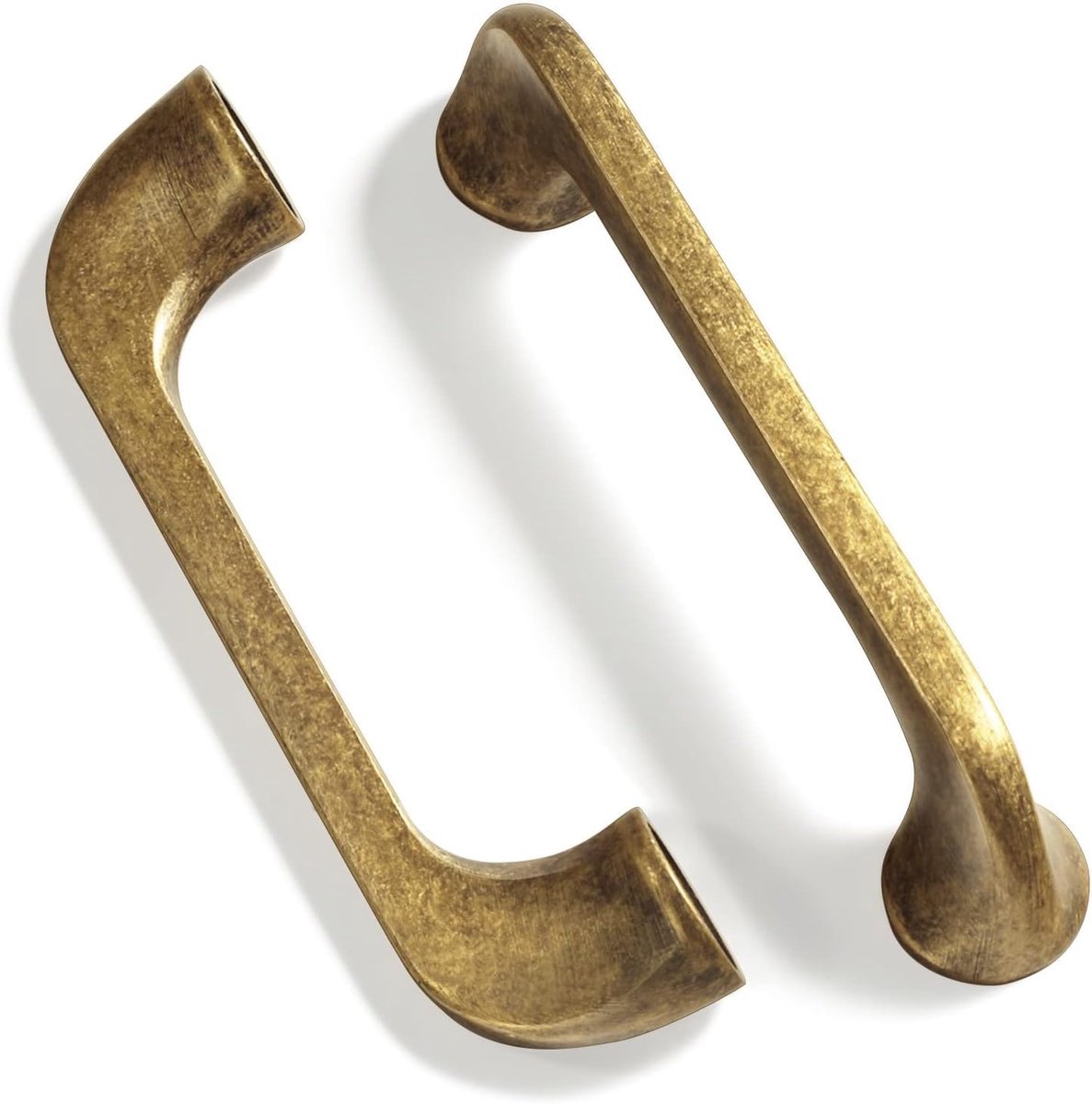 6 stuks vintage kastgrepen 96mm, antiek messing handgrepen, meubelgrepen, ladegrepen, keukengrepen, vintage handgrepen voor bronzen keukenkasten (Bronze, Gat midden:96mm)