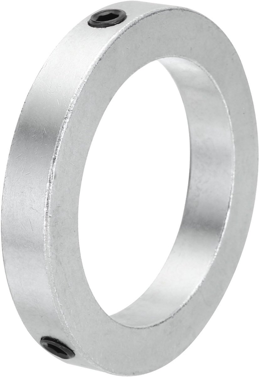 Golfring 2,6 inch boring verzinkt koolstofstaal klemring met schroefdraad zilver 1 stuk