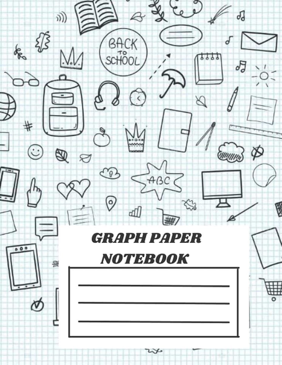 NOTEBOOK: QUAD RULED ,lGRID PAPER BOOK,8.5×11 INCHES,100 PAGES,FOR COLLEGE STUDENTS