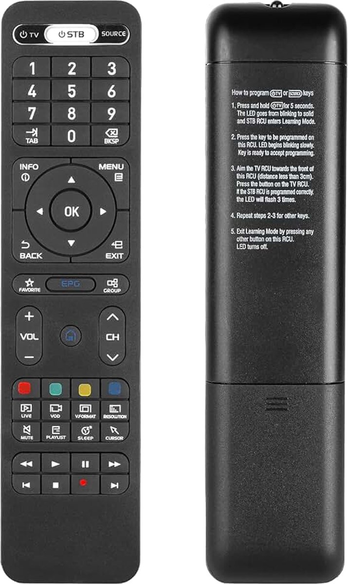 Afstandsbediening compatibel met Formuler Dreamlink T1, T1 Plus, T2+, T2 Prime, T3, Z7+, Z7+ 5G, Z8, Z+, ZX, ZX 5G, Z+ IPTV Box, Z Alpha, Z10 SE, Z Nano, Z Plus, Z+ Neo vervangende controller