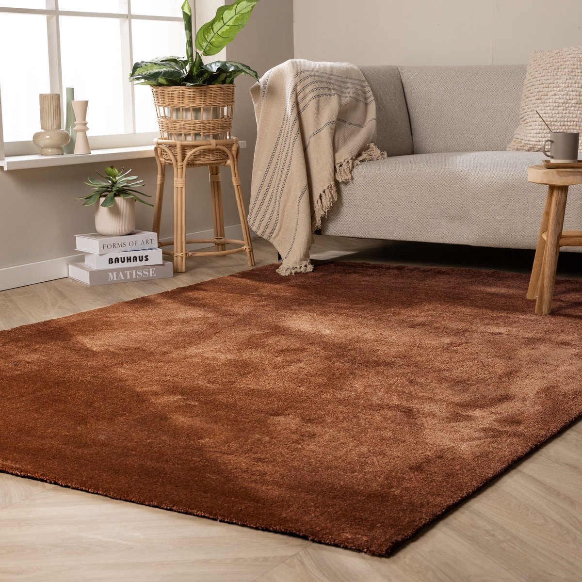 NATURL. Wasbaar vloerkleed - Clean Roest - 200x290cm