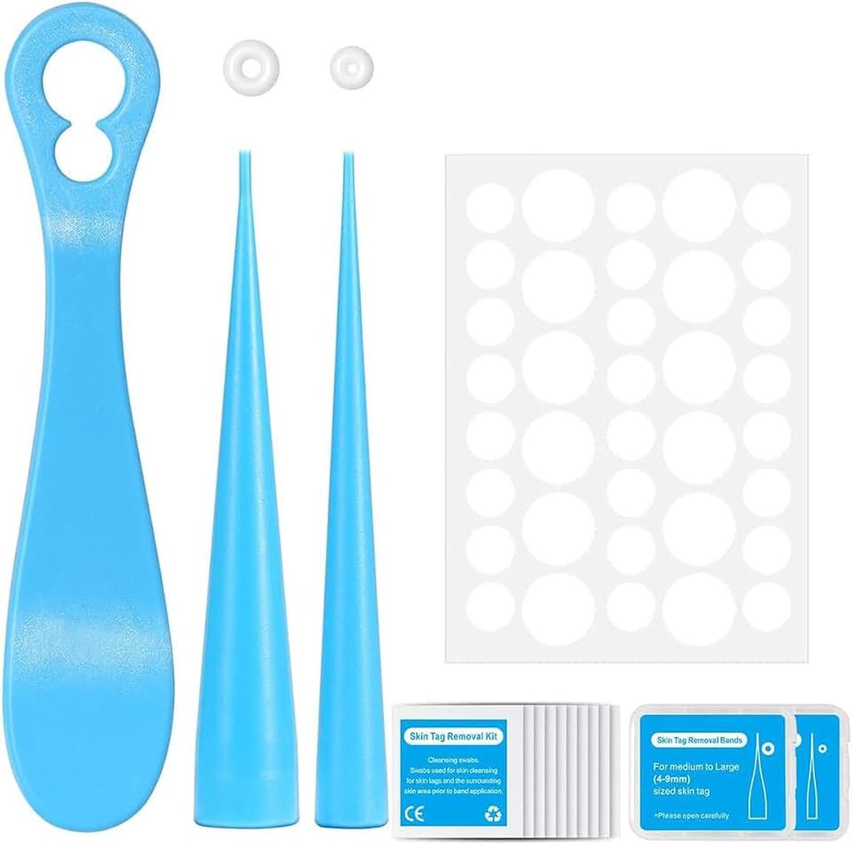 2-In-1 Skin Tag Kit Gemakkelijke Skin Tag Kit Tools Voor Micro Tot Grote Huidtags (1-9 Mm) Veilig Voor De Meeste Lichaamsdelen