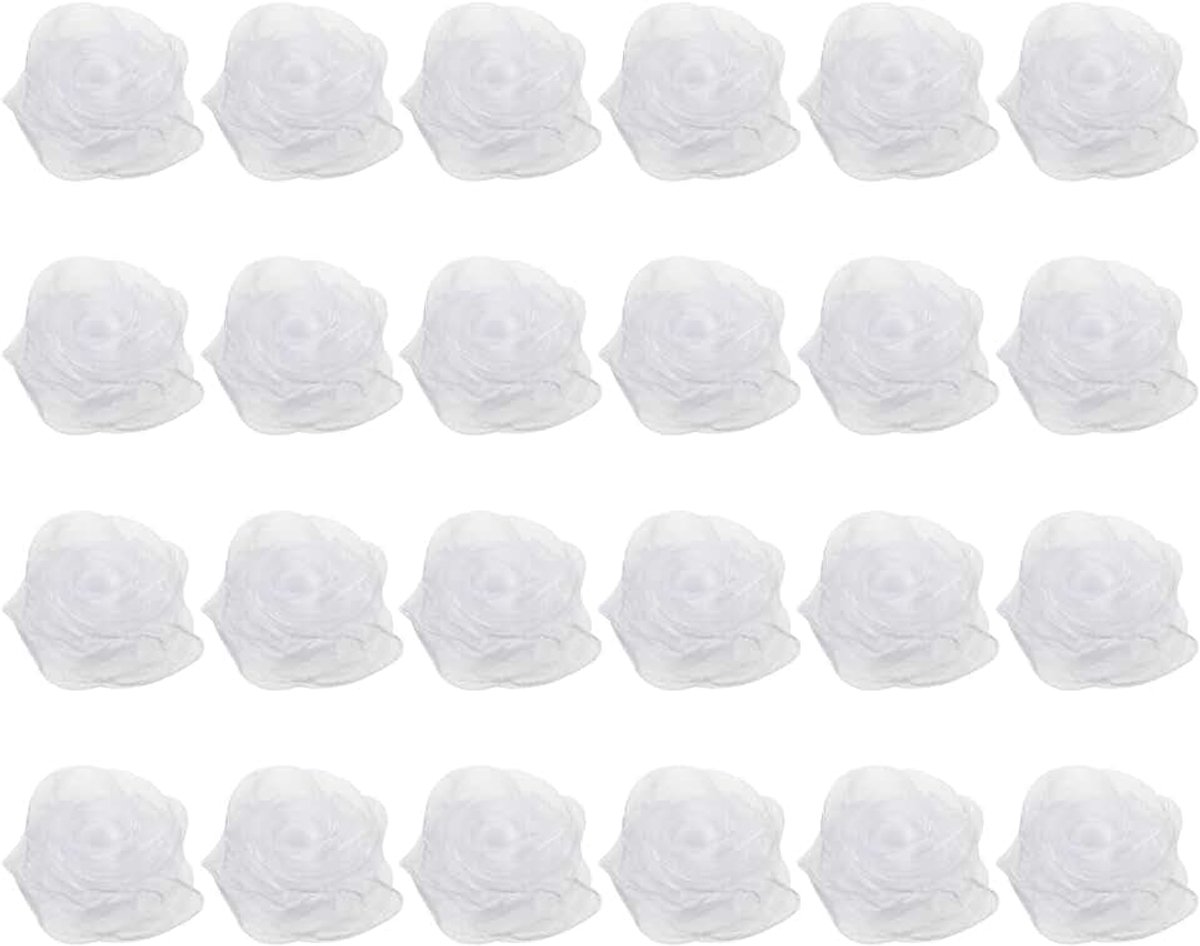 Danssjaals, 24 stuks vierkante jonglerende sjaals 61 bij 61 cm voor spelen, magische muziek, activiteit, jongleren, dressing, wit