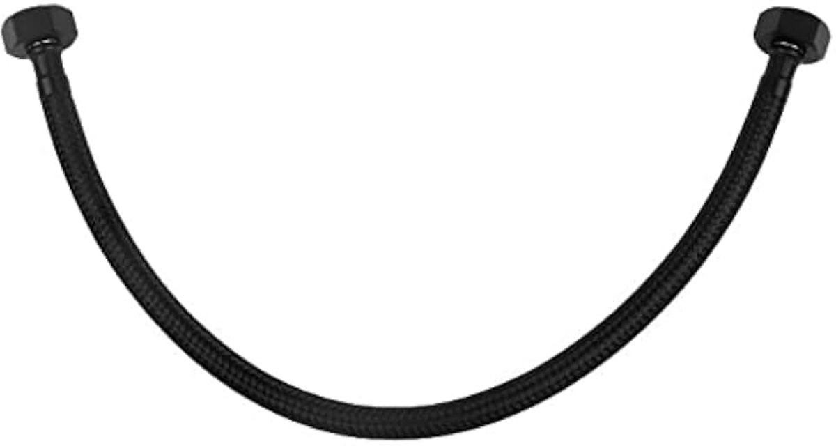 60 cm 1/2" x 1/2" BSP zwarte nylon gevlochten flexibele kraanspoelslang van Tycner