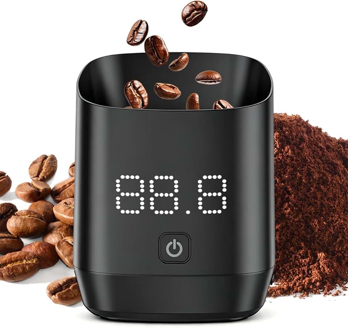 Digitale koffieweegschaal met timer, oplaadbare espresso-precisieweegschaal, 0,1 g, met led-display voor barista en koffieliefhebbers, precisieweegschaal, geldt voor koffie, kruiden, thee, keuken