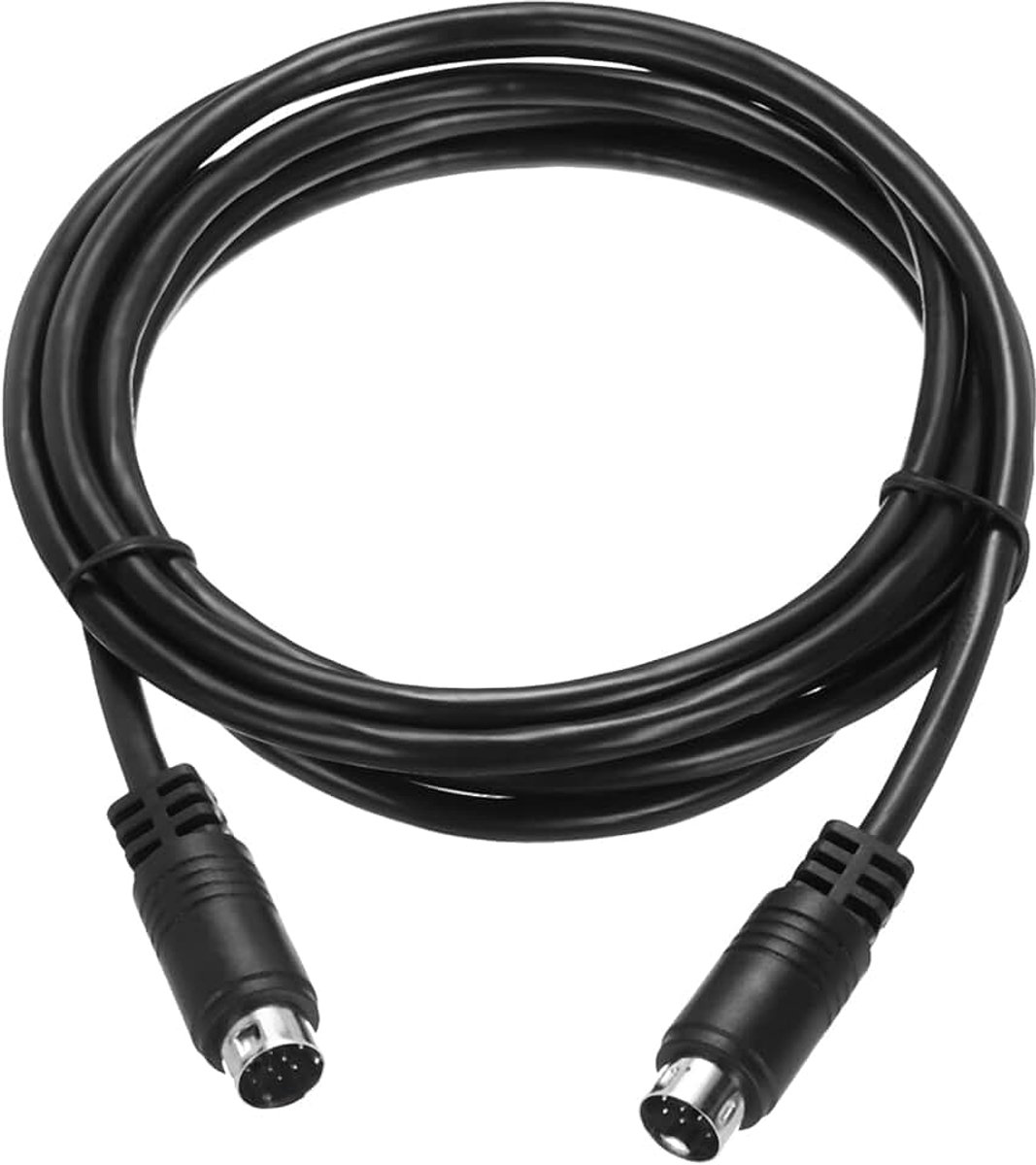 S-videokabel, 2 m, mini DIN 9-pins S-video-kabel, mannelijk naar mannelijk, vergulde stekker, overdracht voor tv-ontvanger, monitor, S-VHS VCR DVD