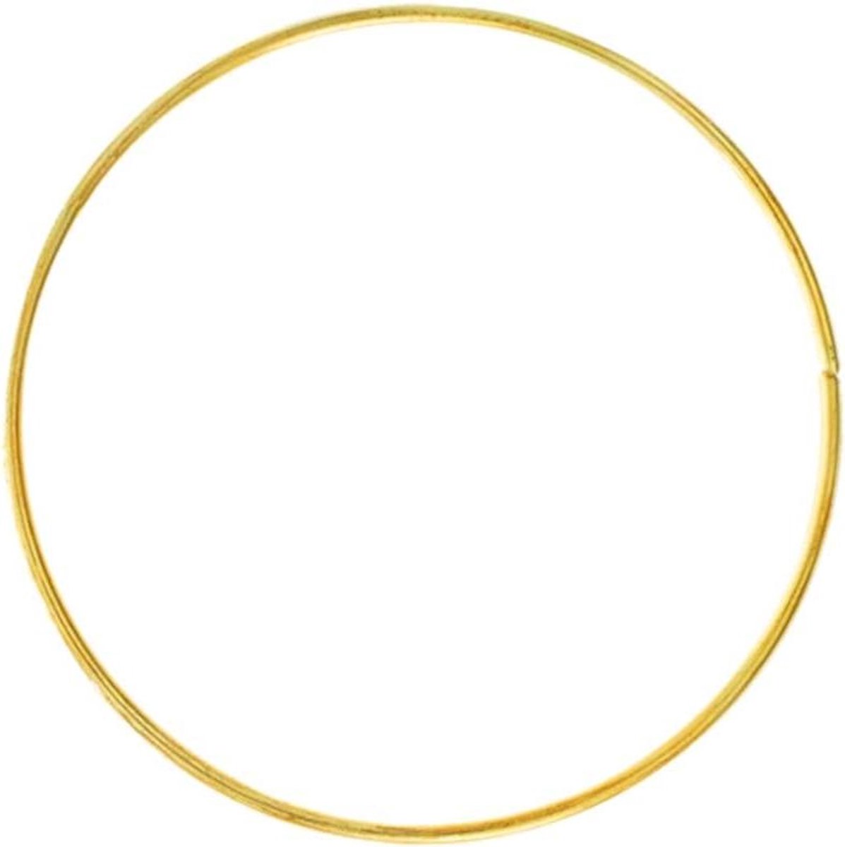 Metalen Hoepels - Dromenvanger Ringen - Knutsel Projecten - Set van 5 - 4 Inch - Goud