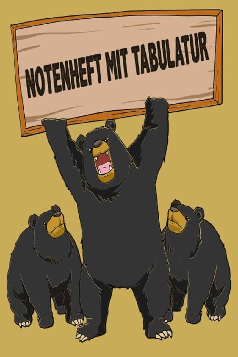Mit TABULATUR: DIN A5 für Anfänger und Fortgeschrittene / Blanko NotenBlock / Leere Notenzeilen / Notensystem / für die Schule / Komponist / mit Tabulatur / Motorradfahrer Biker Spruch
