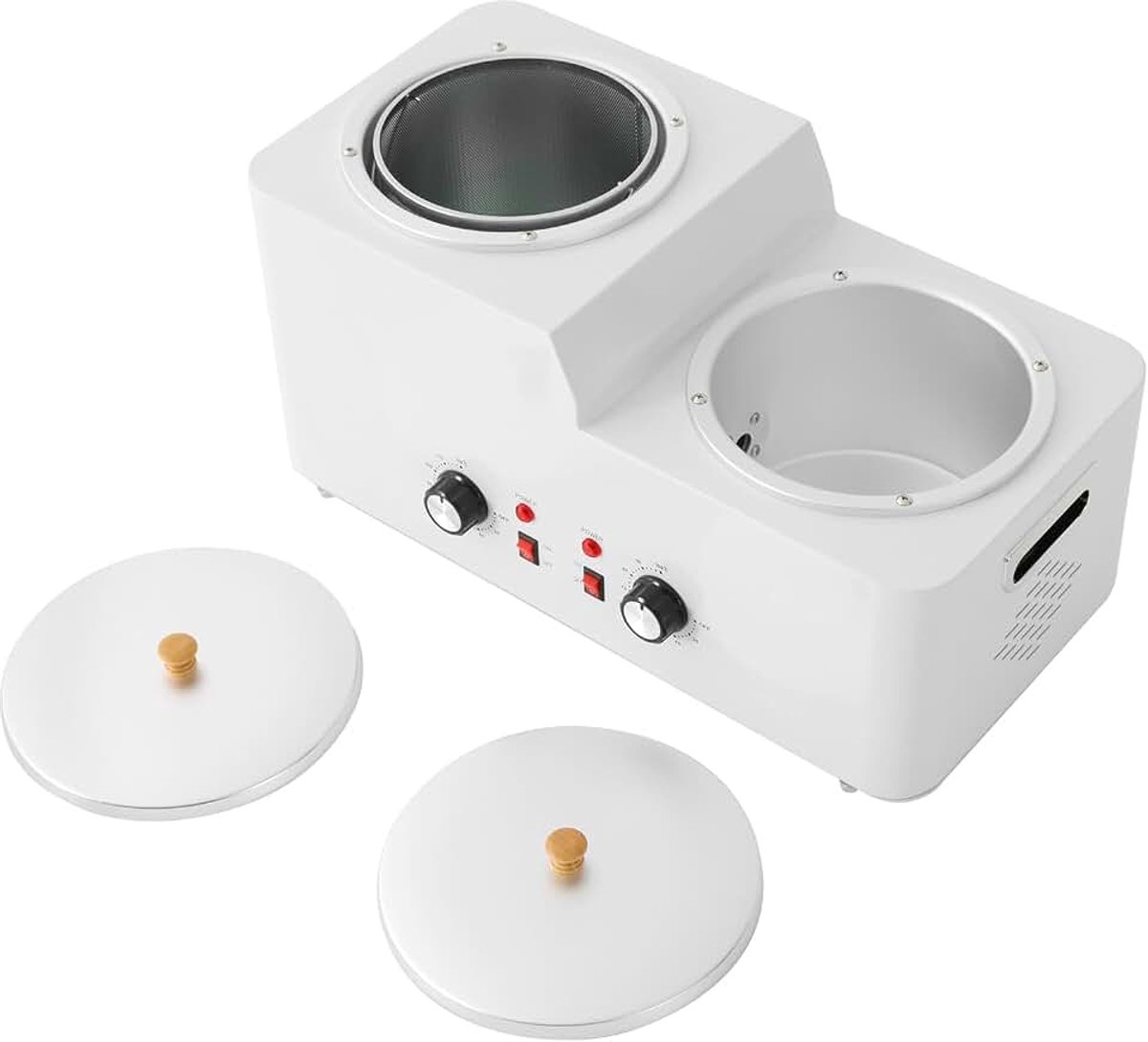 600 W waxverwarmer, 50 x 24 x 25 cm, dubbele pot waxverwarmer, elektrische waxverwarmer, voor huidverzorging voor huishoudens, schoonheidssalons, nagelstudio's, huidverzorgingscentra