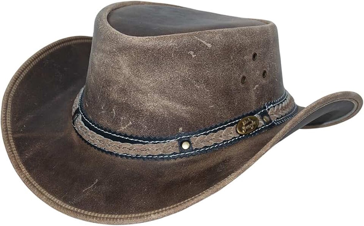 Jungle ARAMAC leren hoed, cowboyhoed, Australische hoed, hoed