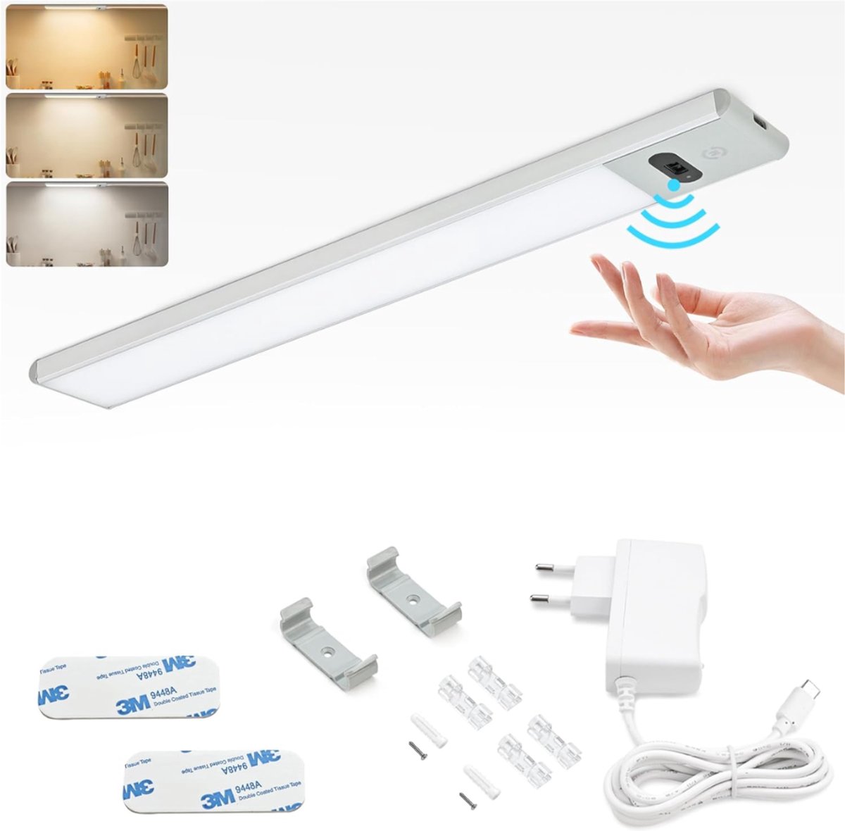 ZRNS® Keukenverlichting Onderbouw - Onderbouwverlichting - Kastverlichting - Dimbaar - 3 Kleurtemperaturen