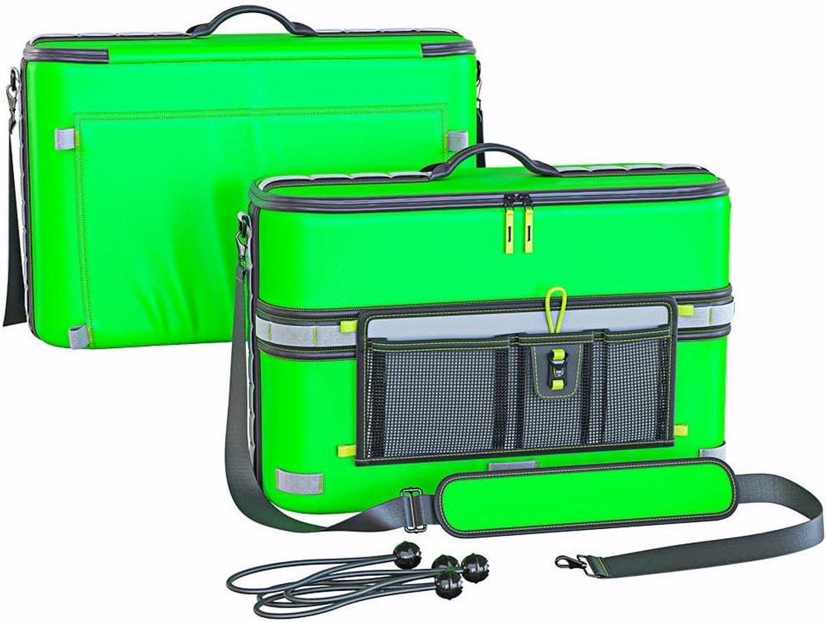Kajak Koeler - Waterdichte Tas - Dranken Koel Houden - Smal Ontwerp - 30 cm Hoog - Groen