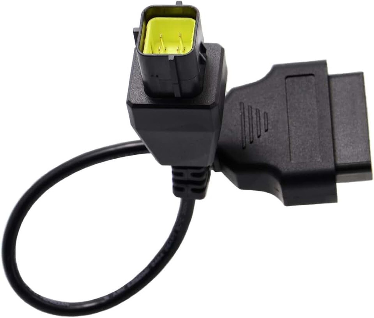 16-polige OBD2 OBDII diagnostische kabeladapter voor motorfiets, compatibel met Husqvarna