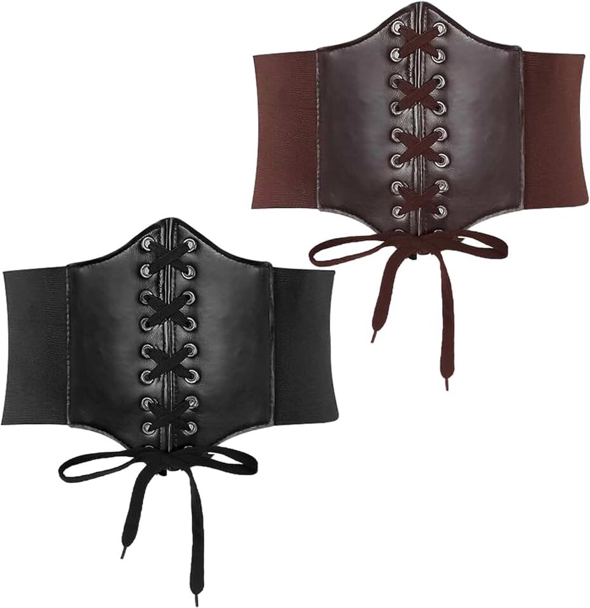 Korsetriem, korsetriem voor vrouwen, elastische tailleriem, riem, veters, elastische tailleriem, gebonden wespie-korset, riemen voor vrouwen en meisjes
