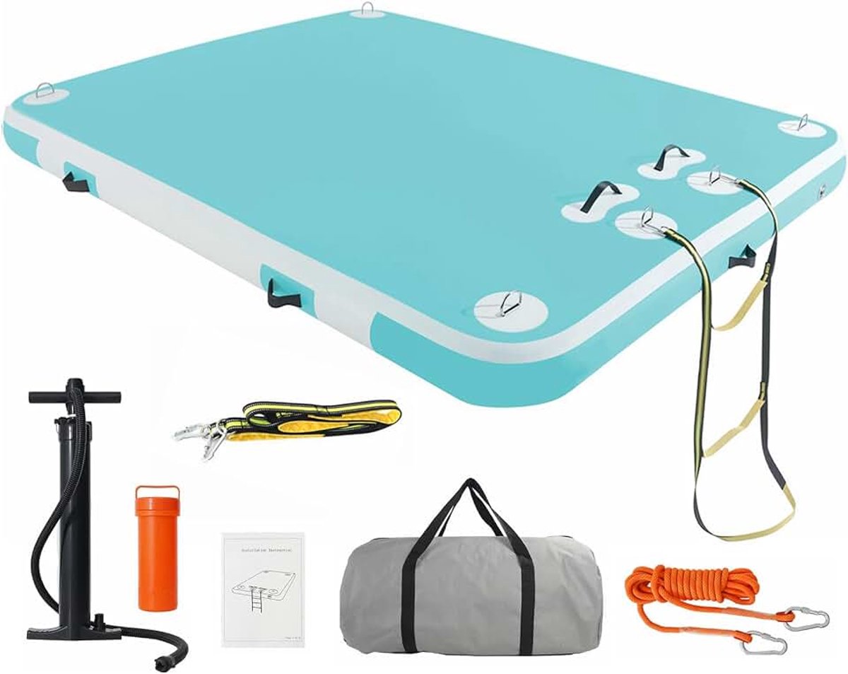 Dock Schwimm Plattform Water Bade Insel 2/4/6 Personen voor Boot Teich Pool See