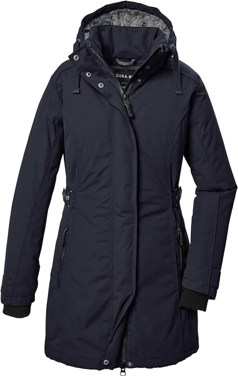 DX Gw 70 Wmn Prk dames Functionele waterdichte parka met afritsbare capuchon