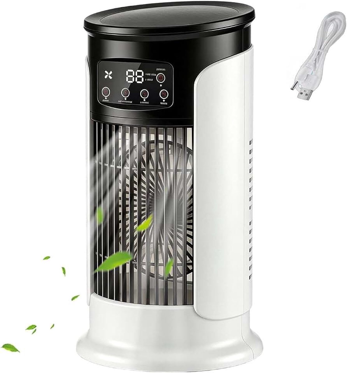 Bureauventilator Thuis USB Opladen Bevochtigingskoeling | Bevochtigende Koelventilator Voor Thuiswerkplek Slaapkamer Studeerkamer Studentenkamers Kinderkamer Appartement Garage