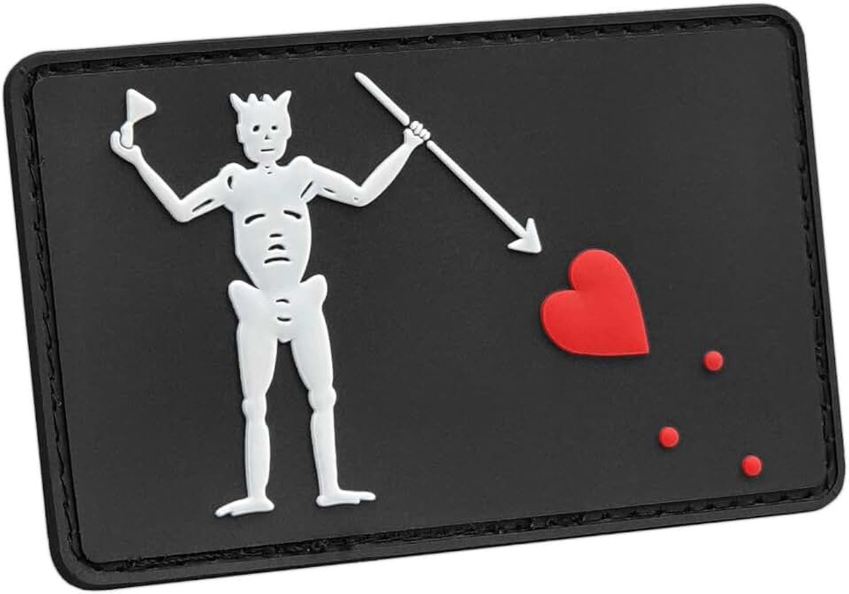 2AFTER1 Blackbeard Pirate DEVGRU US Navy Seals Edward Teach Morale Tactische PVC-rubberen patch