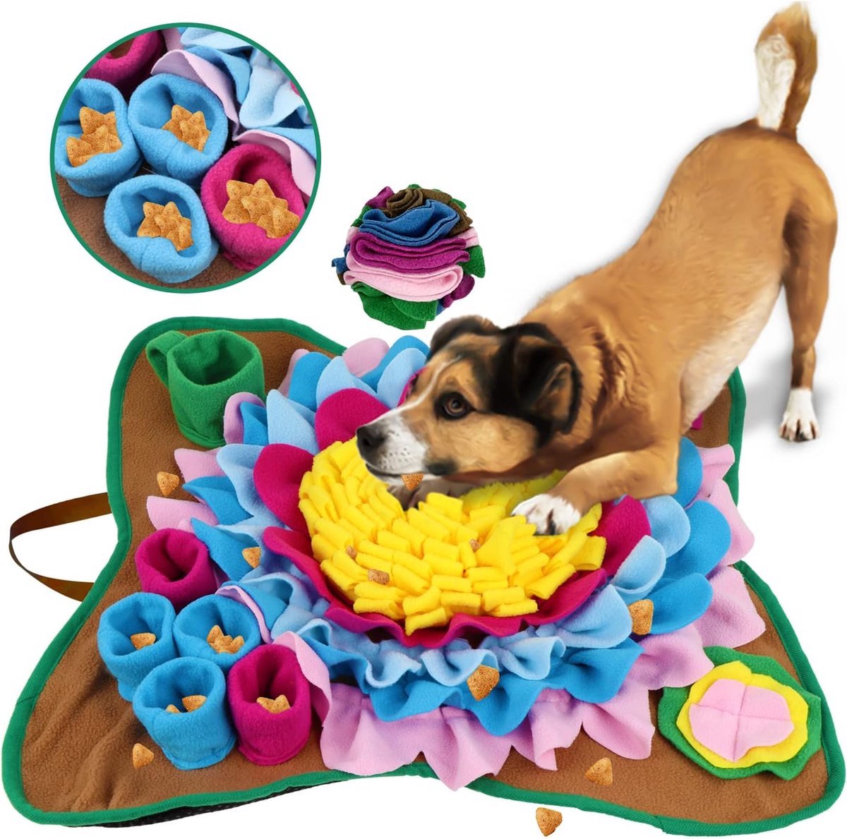 Ryoudavell - Snuffelmat voor huisdieren - speelmat voor huisdieren - slowfoodmat voor huisdieren - speelgoed voor huisdieren - training voor huisdieren -(honden en katten)