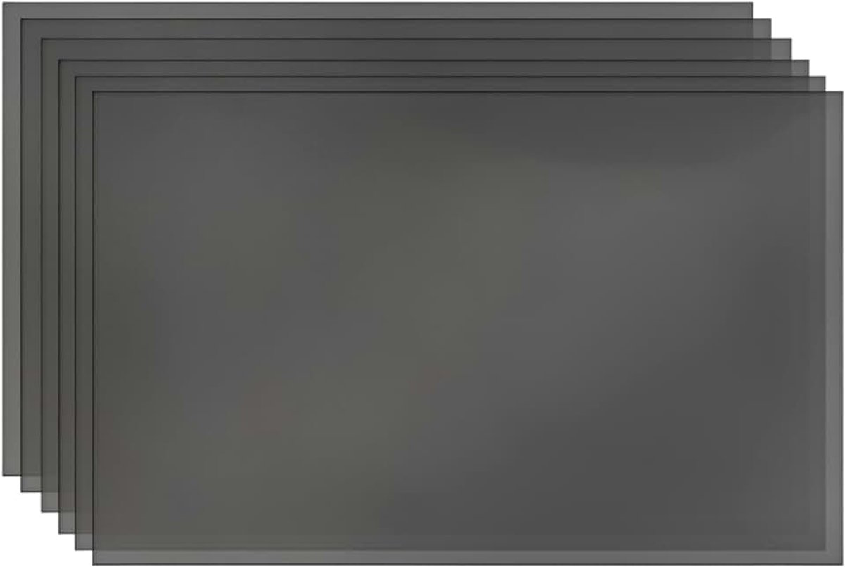 6 stuks lineaire polarisatiefolie LCD/LED, polarisatiefilter 200 x 300 mm, zonder lijm, gepolariseerde filmvellen, polarisatiefolie, fotografie voor scherm en fotografie