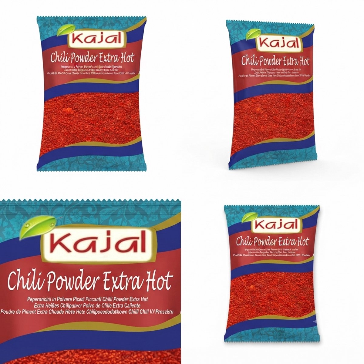 1 kg Vermalen Spaanse Peper - Extra Vurig Chilipoeder 10.000 SHU - 1000g Premium Topkwaliteit - Voor Smaakvolle en Pittige Gerechten Met Kajal Sticker