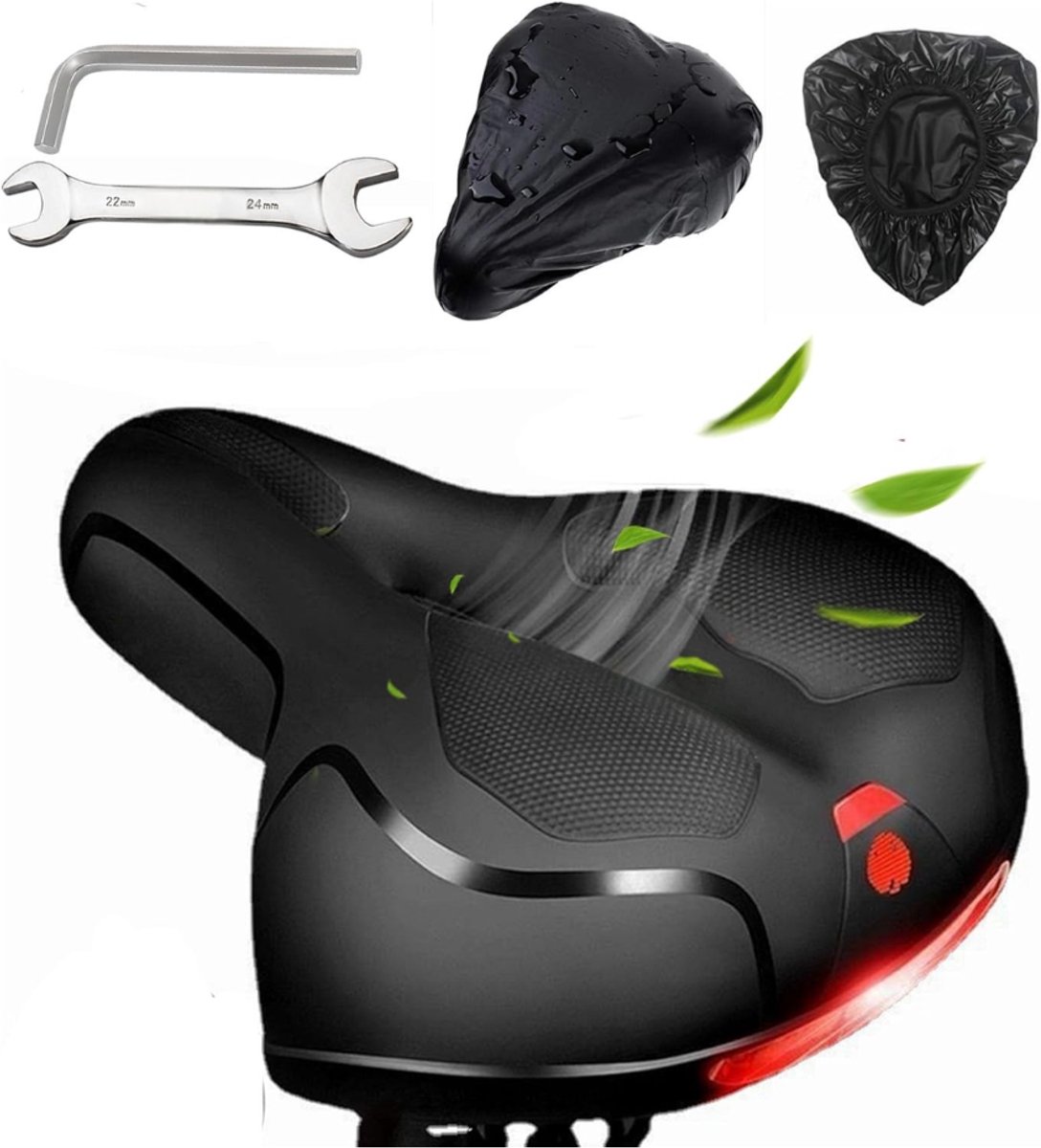 ZRNS® Fietszadel Heren en Dames Comfort Gel - Comfortabel Gel Zadel - Prostaat Ontlastend - Waterdicht