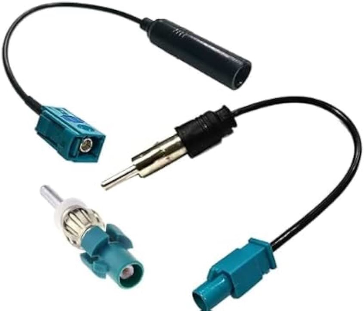 Antenneadapter met DAB-splitter en Versterker, Voertuigradio Antennekabel, Connector Accessoire