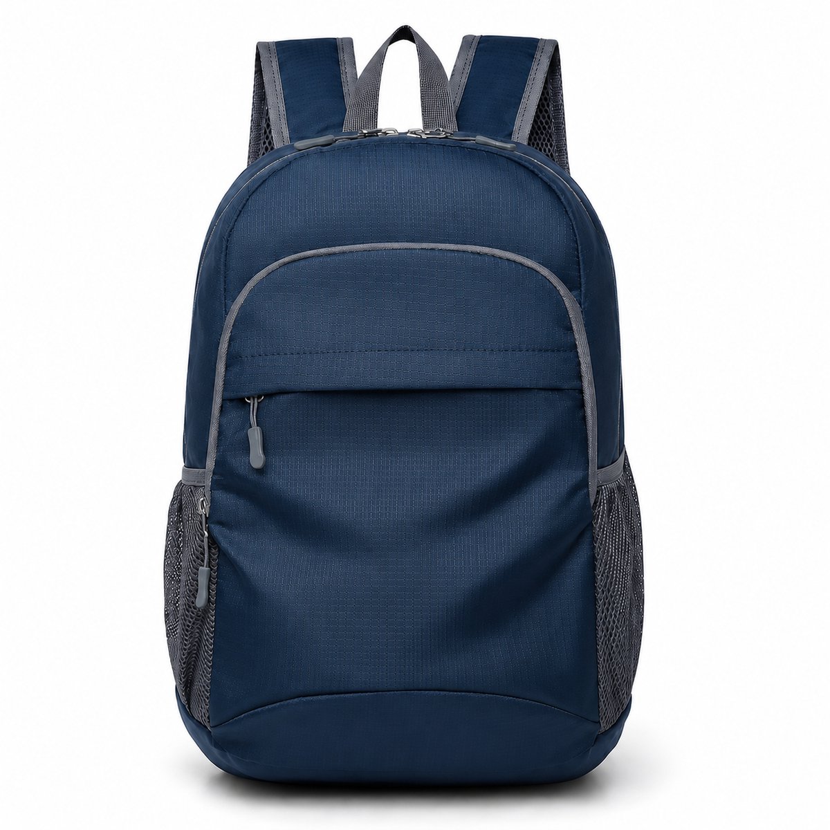 VHV - Rugzak - Opvouwbare Waterafstotende Laptoprugzak 15,6 Inch - Lichtgewicht met Mesh Zijvakken - Voor School, Werk en Reizen - Donkerblauw