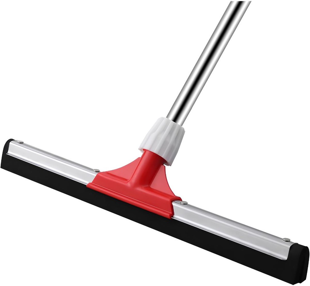 JCP® Vloertrekker - Vloertrekker met Steel - Vloerwisser - Rood/Zilver -147cm x 43cm x 5cm