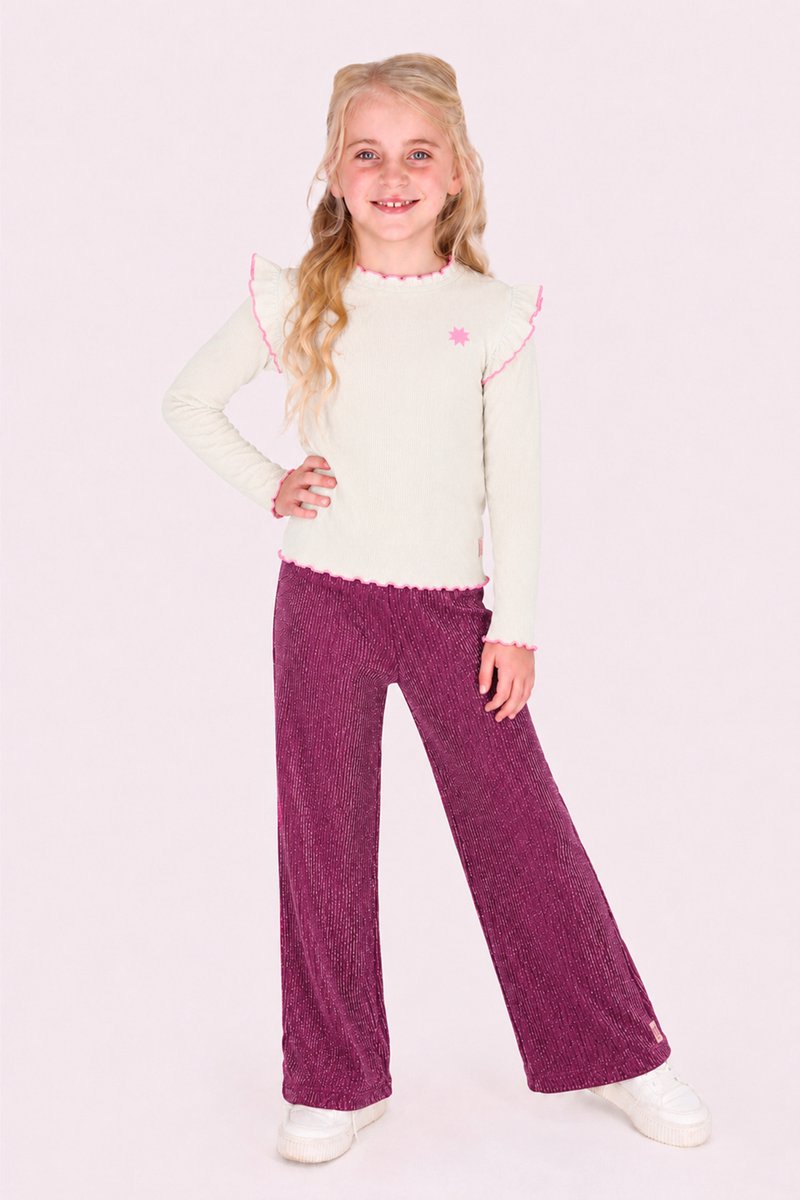 B.Nosy Y607-5614 Broek meisjes roze - Maat 152