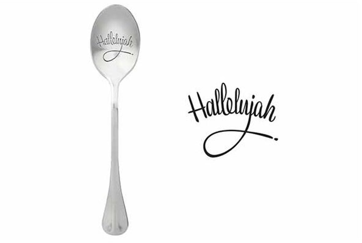 One Message Spoon Set6 Hallelujah