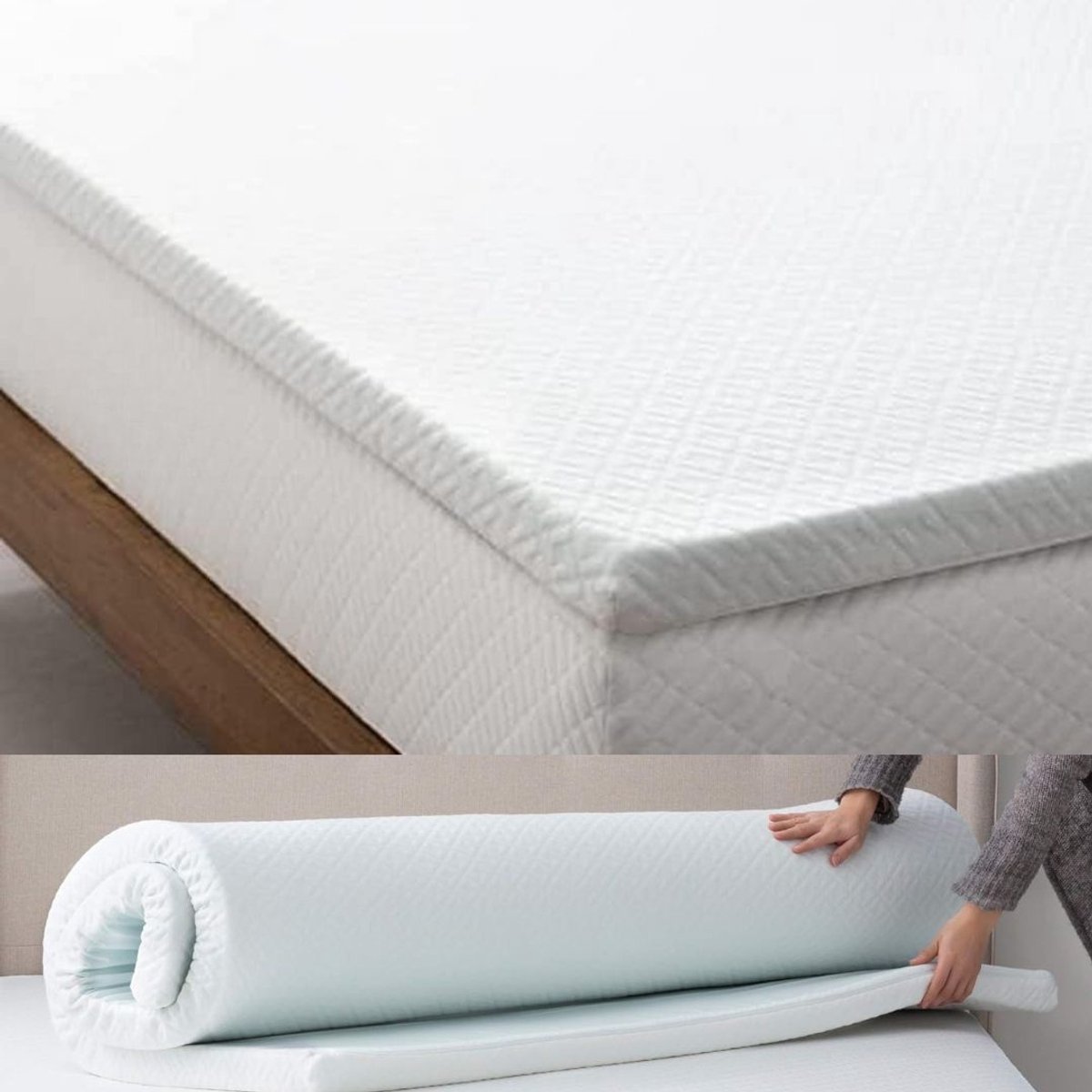 ApexArte® Matras Topper - Comfort Verhoger - Betere Slaap - Wit