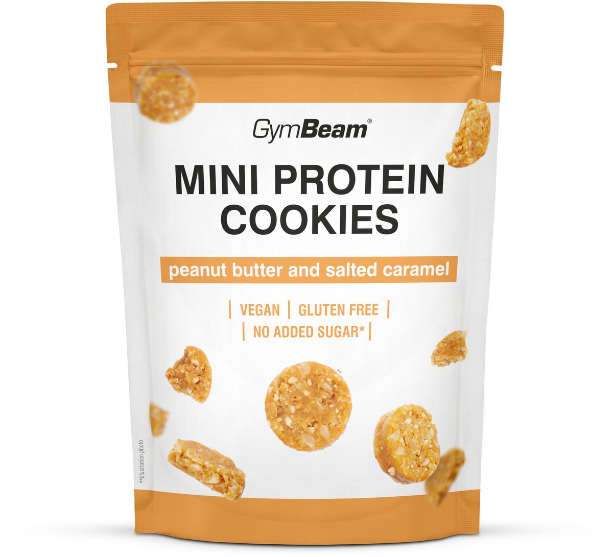 GymBeam Mini-eiwitkoekjes 100 g pindakaas gezouten karamel