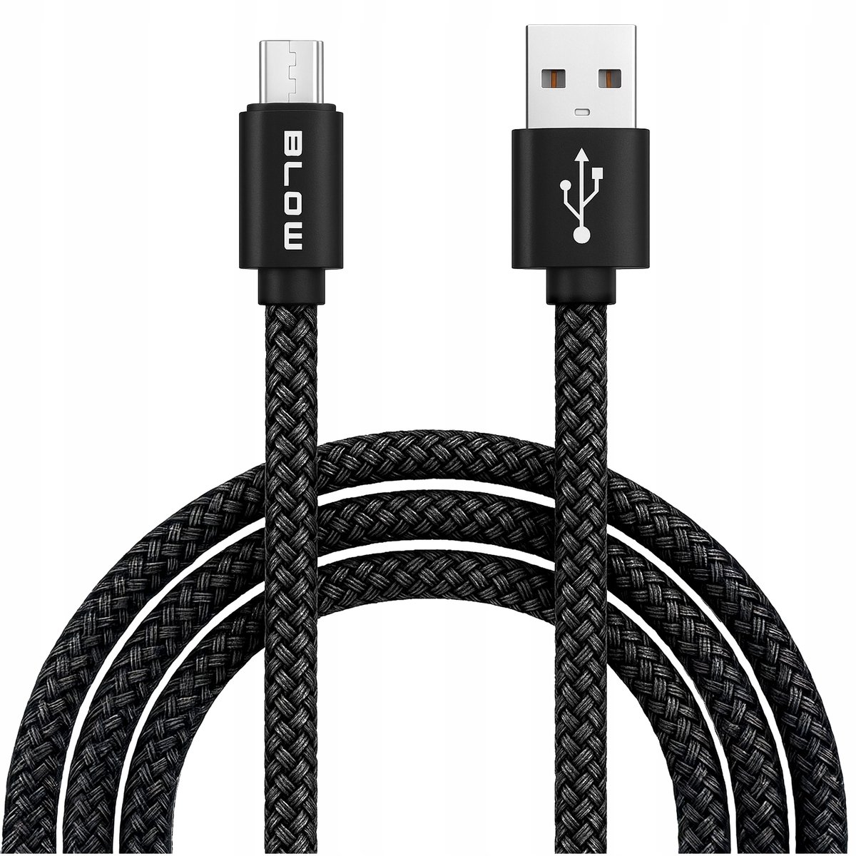 USB naar Micro USB Kabel 2m - Nylon Gevlochten, Snelladen & Data