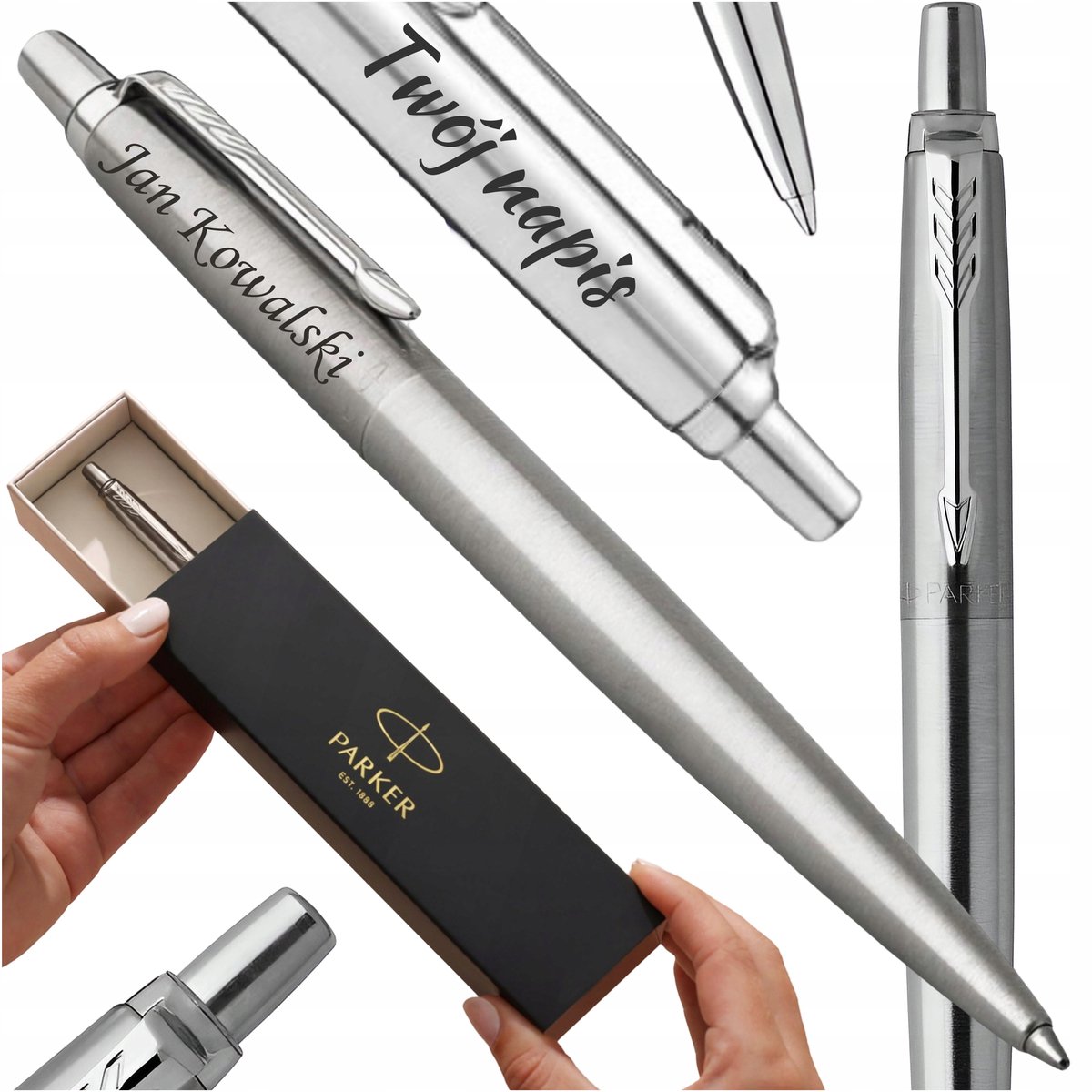 Parker Jotter Pen met gravure - Perfect voor examens en cadeaus