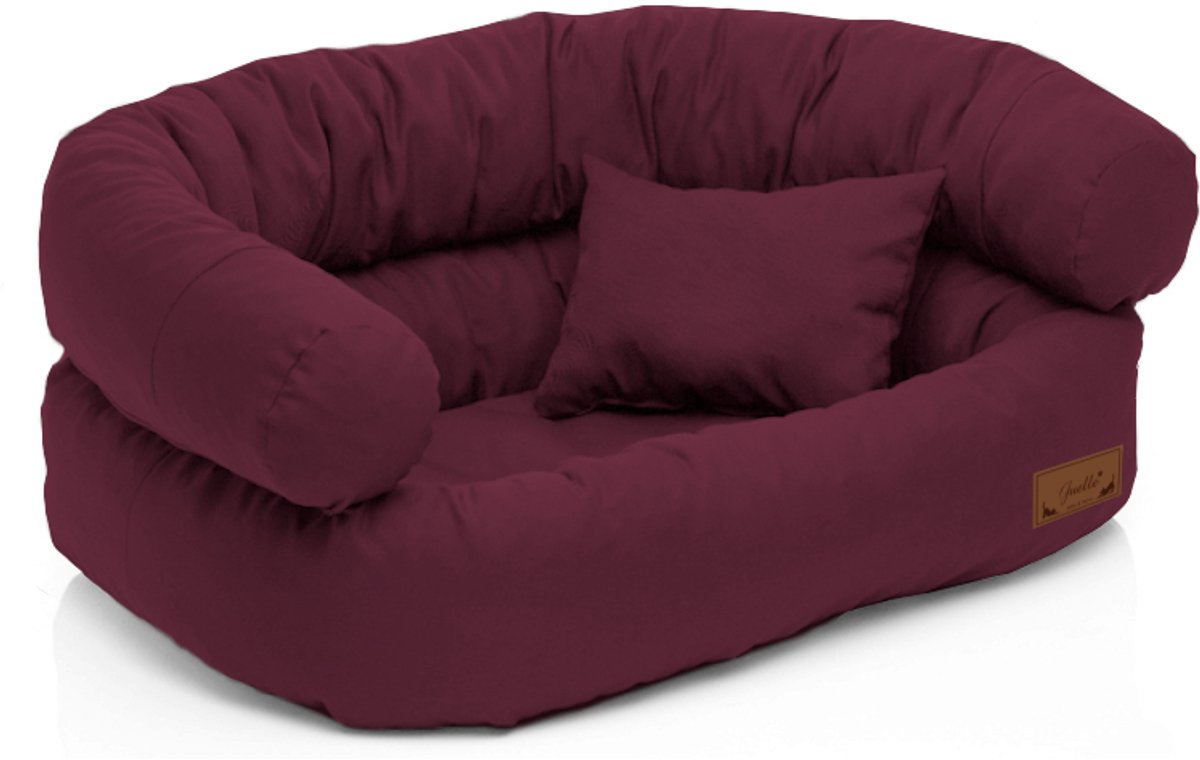 Hondenmand Stoel 'M' 80x60cm - Comfortabel en Wasbaar - Bordeaux