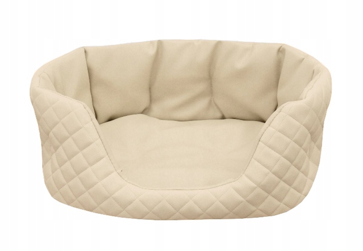 Luxe Hondenmand Queen 80x60cm - Stijlvol & Comfortabel - Beige