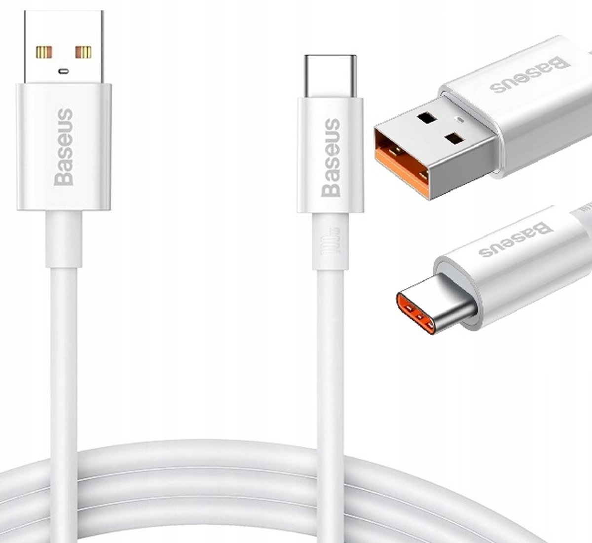 Baseus USB-C Kabel 100W 6A Snel Laden - 1m
