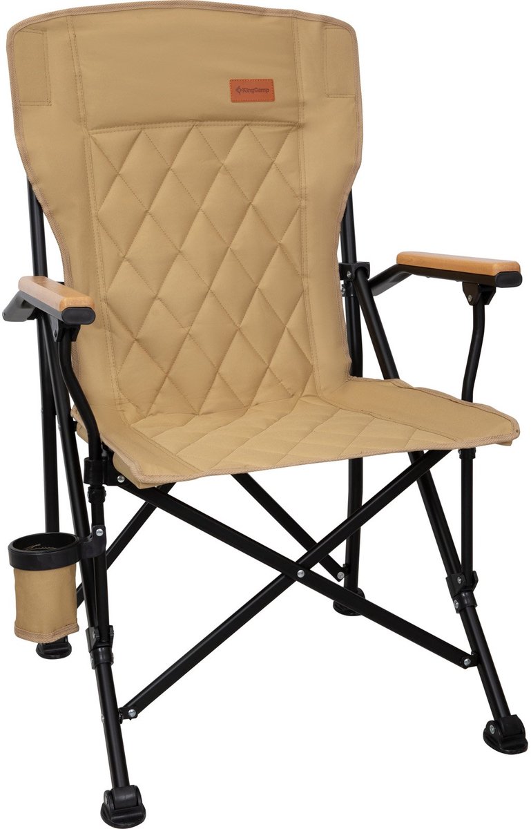 Campingstoel Creekwood Outdoor-campingstoel - Houten stoel met armleuningen, 136 kg