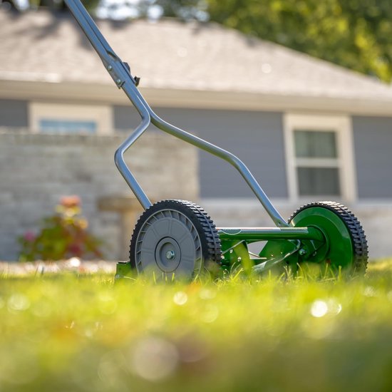 Duwgrasmaaier - Handmaaier - Gazon Onderhoud - 5-Bladig Systeem - 36 cm Maaibreedte - Groen — afbeelding 3