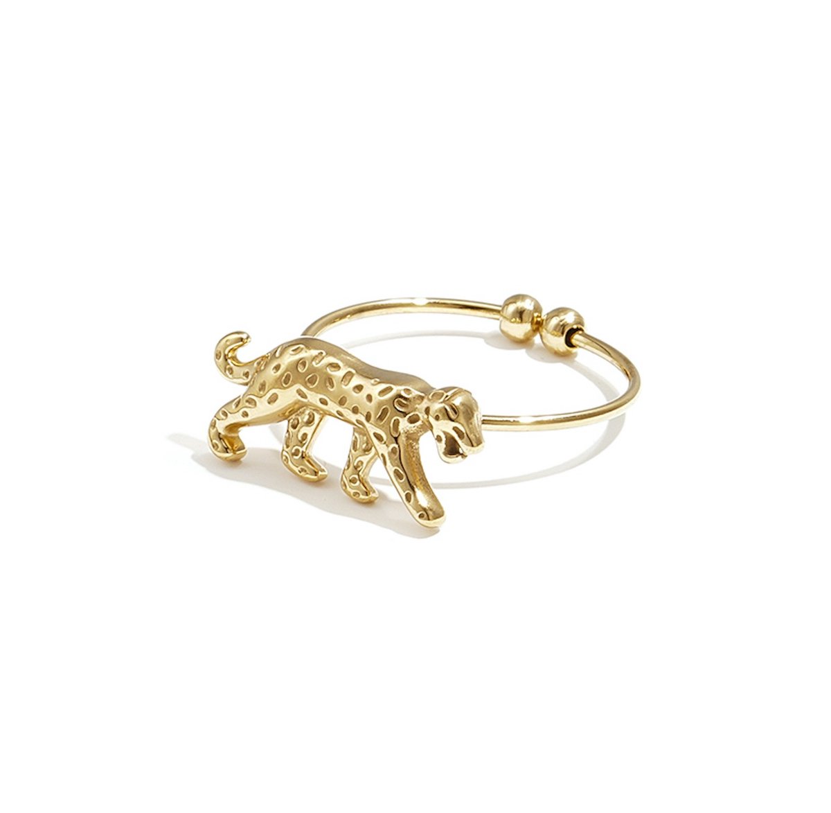 Ring Panter - Verstelbaar - Stainless steel, verkleurt niet - Luipaard - Damesdingetjes