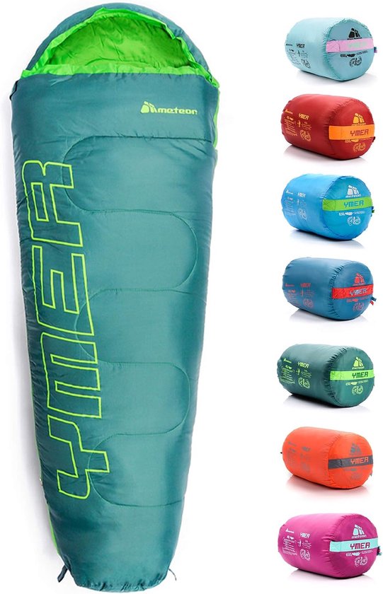 Kinder Slaapzak - Kampeerdeken Baby - Buiten Slapen - Lichtgewicht Compact - 155 cm Lengte - Mint/Roze van Kinder — afbeelding 4